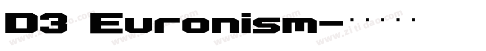 D3 Euronism字体转换